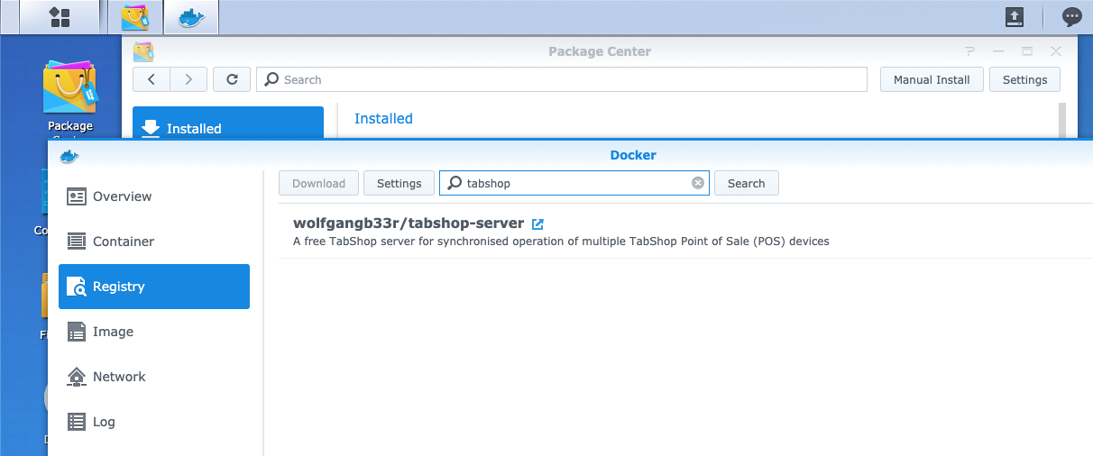 run TabShop server as docker image